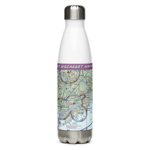 Wiscasset Airport (IWI) VFR Sectional Water Bottle