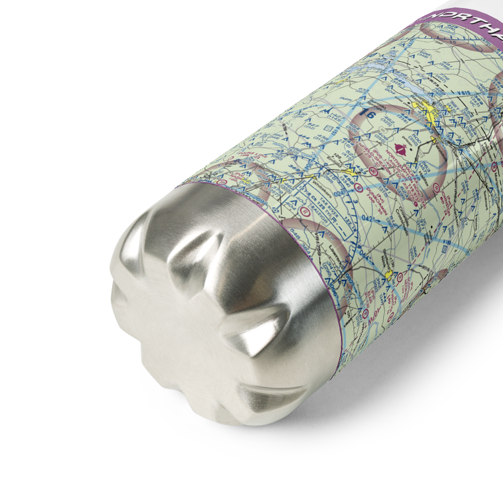 Halifax-Northampton Regional Airport (IXA) VFR Sectional Water Bottle 