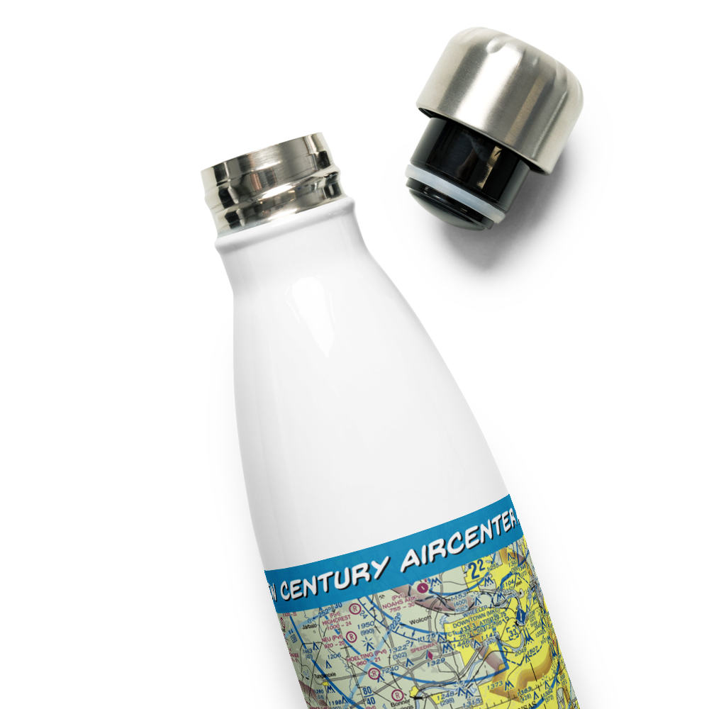New Century Aircenter Airport (IXD) VFR Sectional Water Bottle 