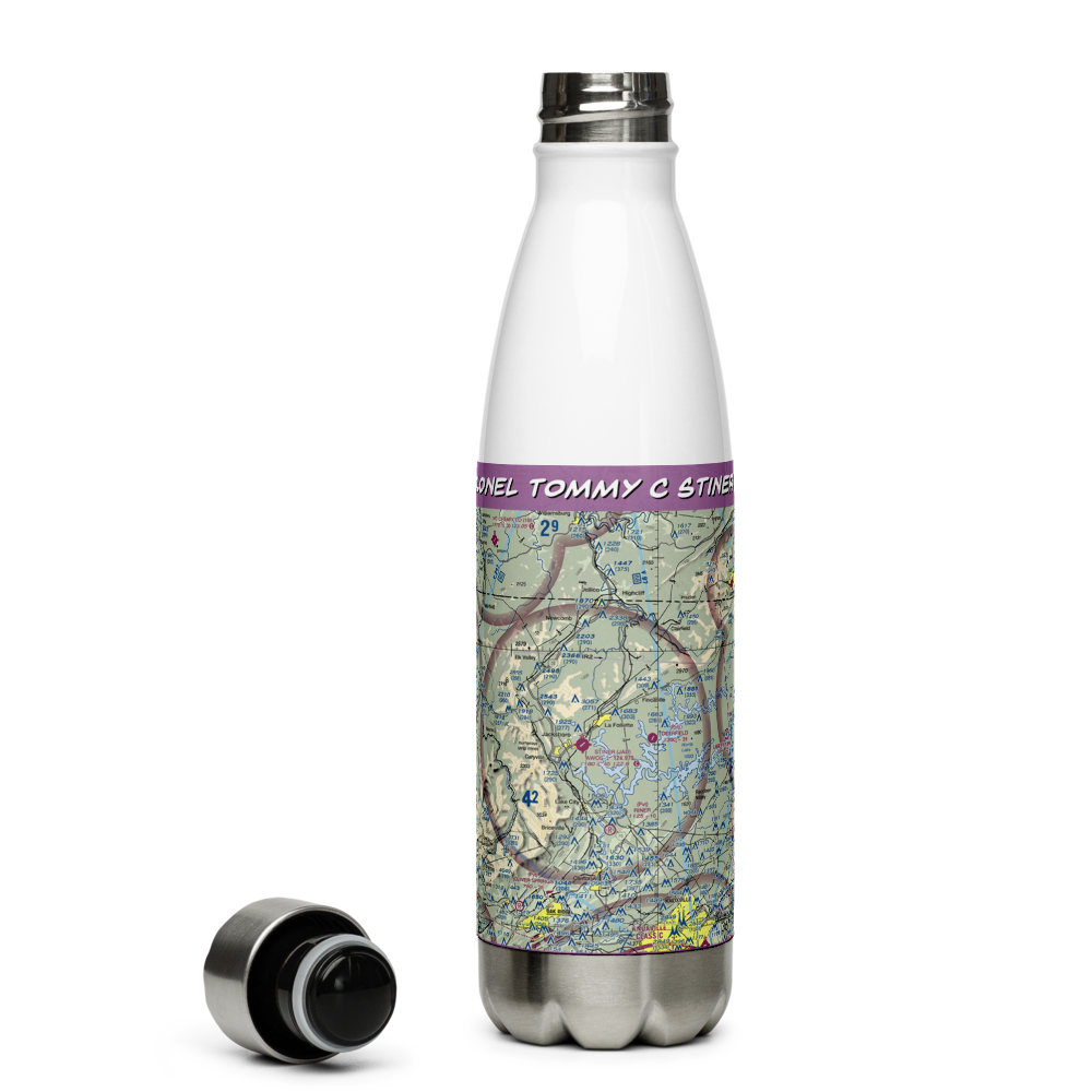 Colonel Tommy C Stiner Airfield (JAU) VFR Sectional Water Bottle 