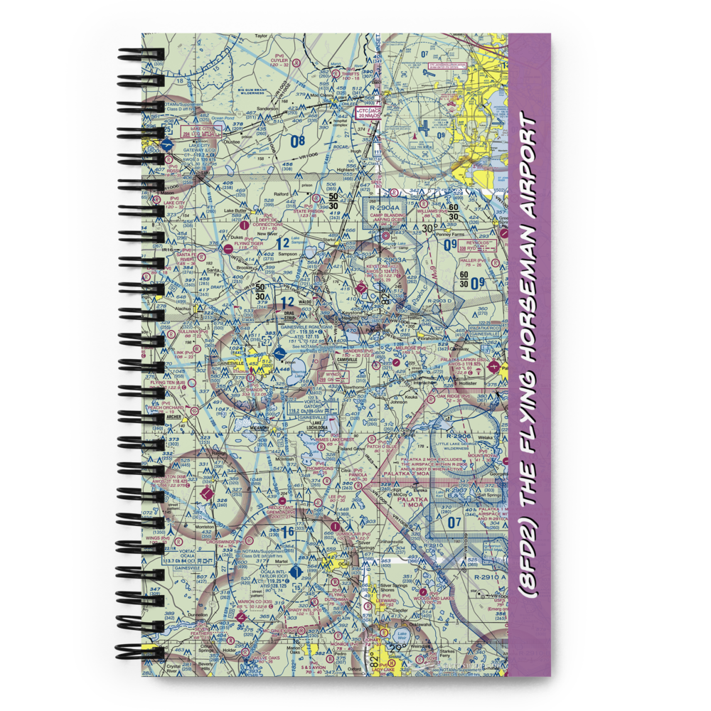 The Flying Horseman Airport (8FD2) VFR Sectional Notebook 