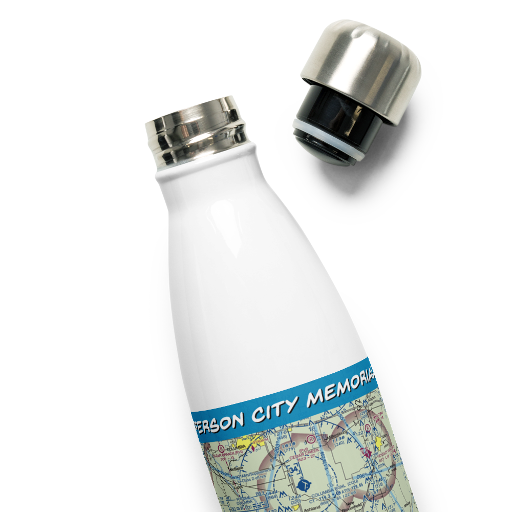 Jefferson City Memorial Airport (JEF) VFR Sectional Water Bottle 