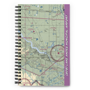 Lake Andes Municipal Airport (8D8) VFR Sectional Notebook