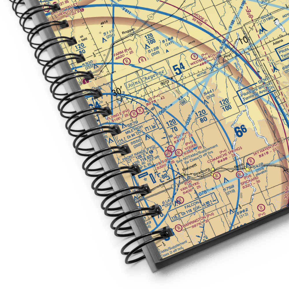 Kent Airport (8CO0) VFR Sectional Notebook 