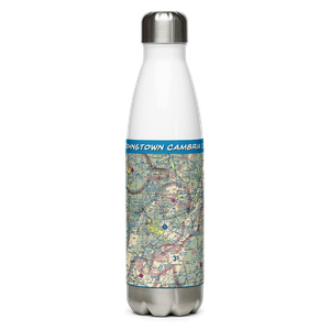 John Murtha Johnstown Cambria County Airport (JST) VFR Sectional Water Bottle