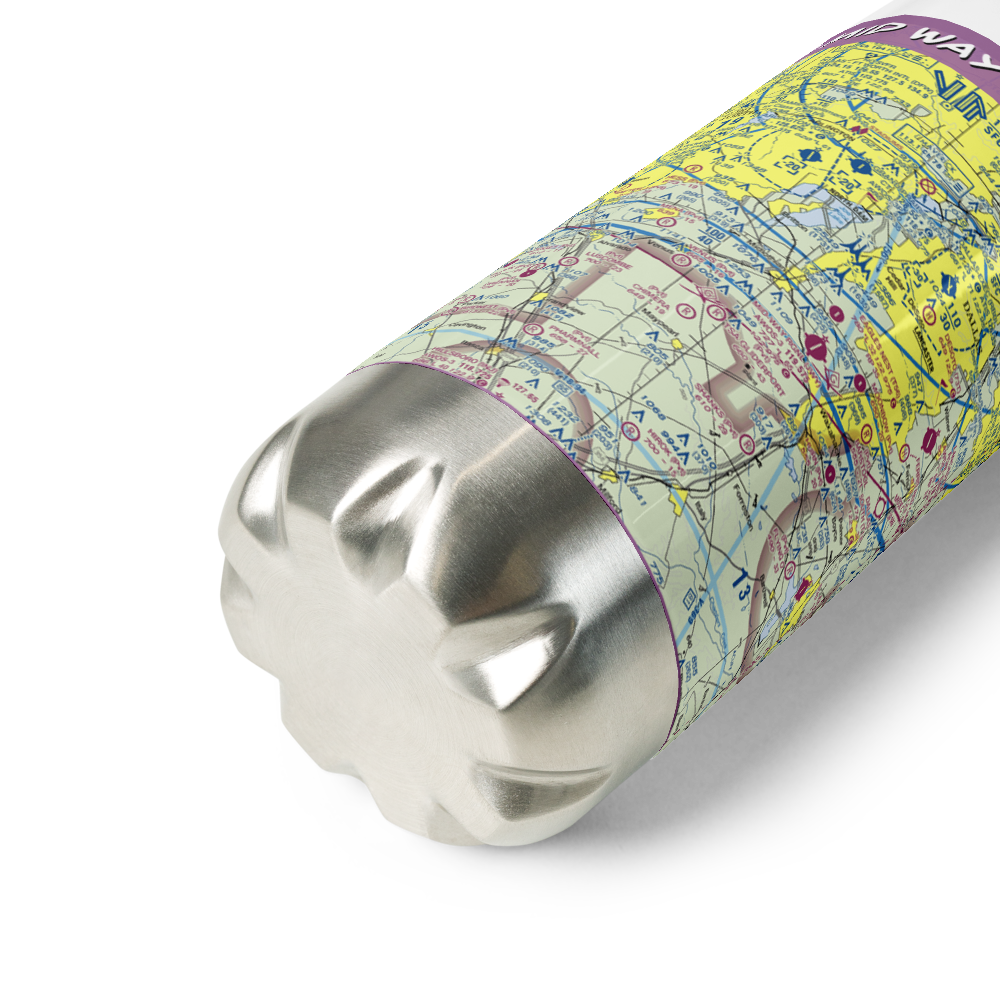 Mid Way Regional Airport (JWY) VFR Sectional Water Bottle 