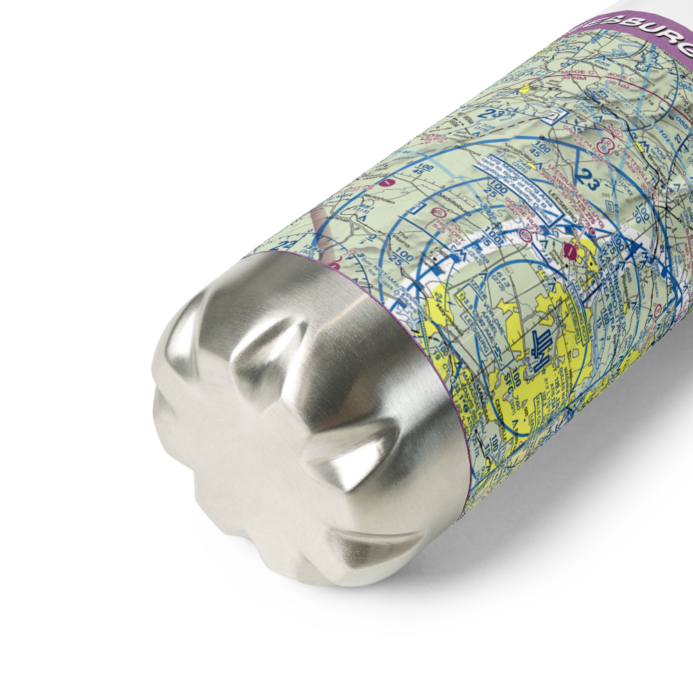 Leesburg Executive Airport (JYO) VFR Sectional Water Bottle 
