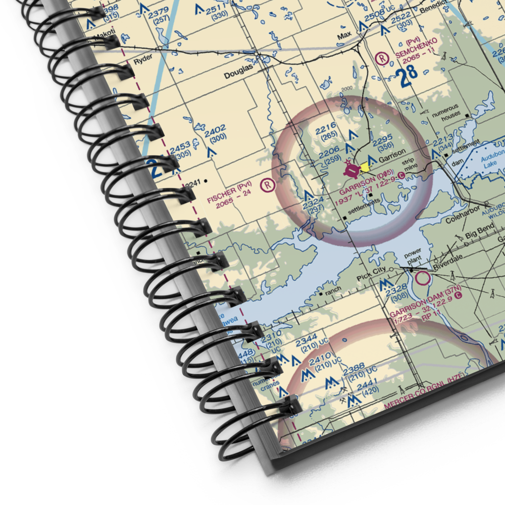 Poleschook Airport (89ND) VFR Sectional Notebook 