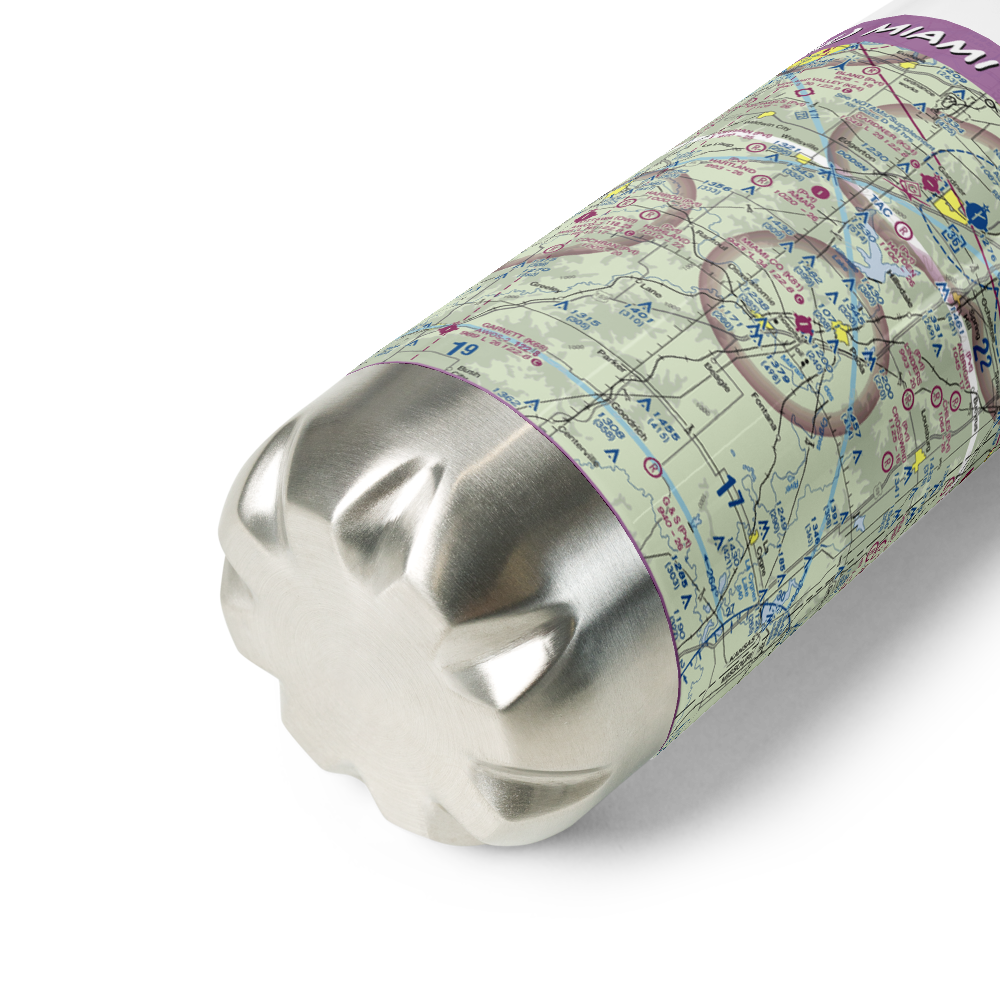 Miami County Airport (K81) VFR Sectional Water Bottle 