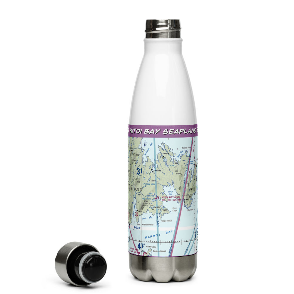 Kitoi Bay Seaplane Base (KKB) VFR Sectional Water Bottle 