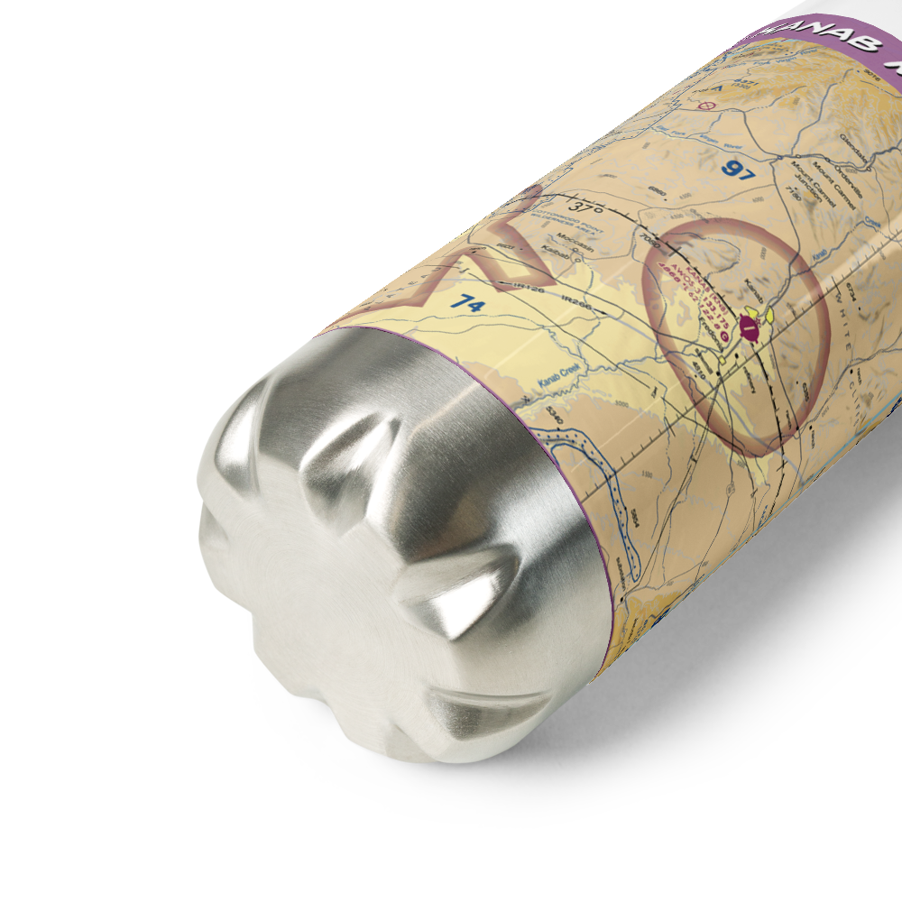 Kanab Municipal Airport (KNB) VFR Sectional Water Bottle 