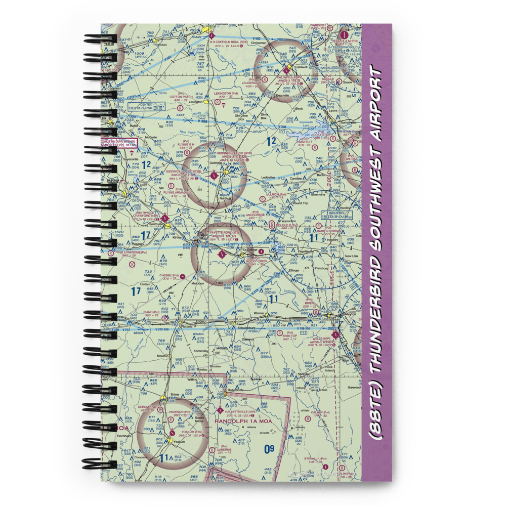Thunderbird Southwest Airport (88TE) VFR Sectional Notebook 