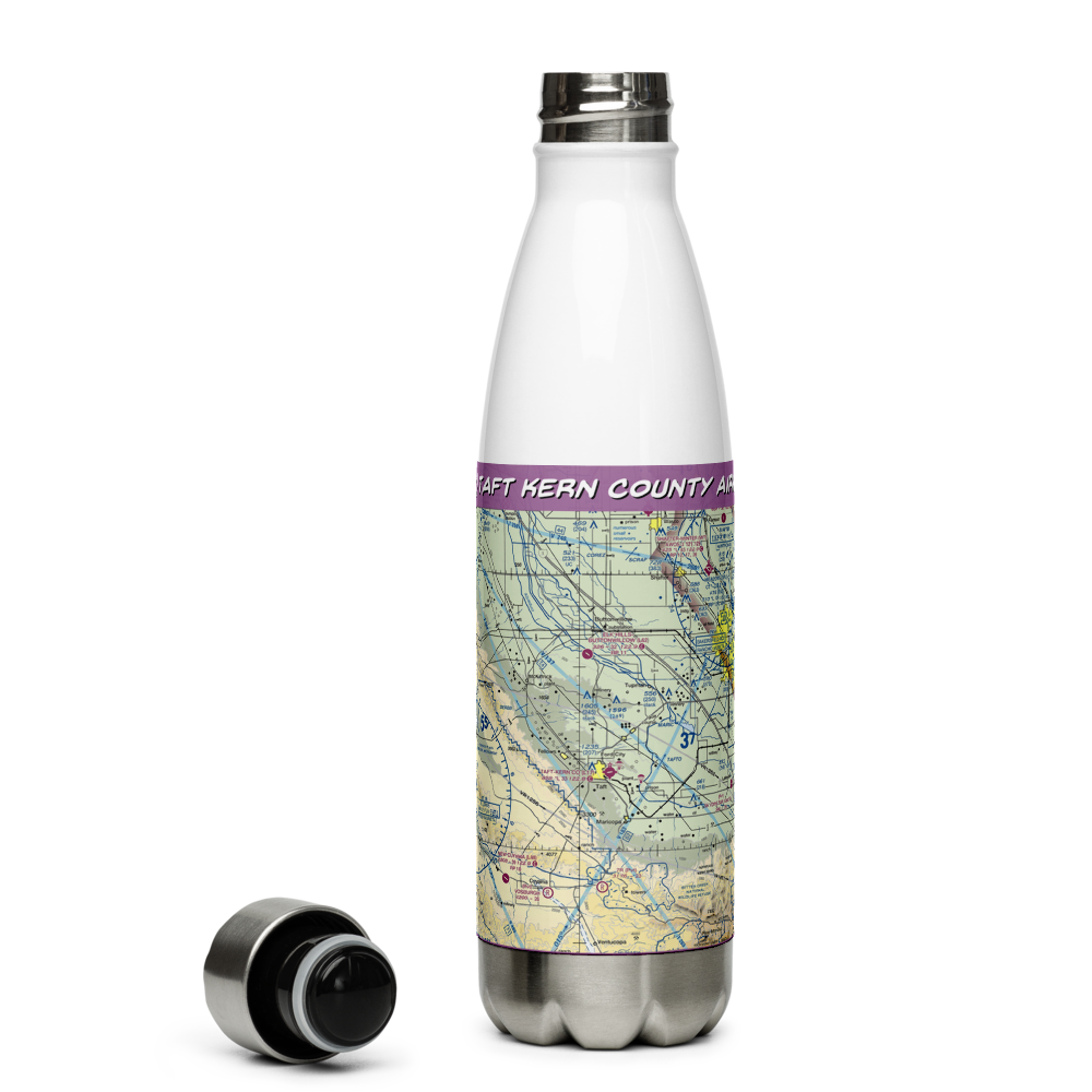 Taft Kern County Airport (L17) VFR Sectional Water Bottle 