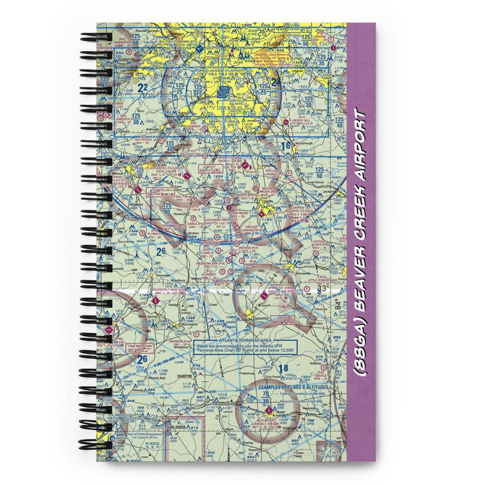 Beaver Creek Airport (88GA) VFR Sectional Notebook 