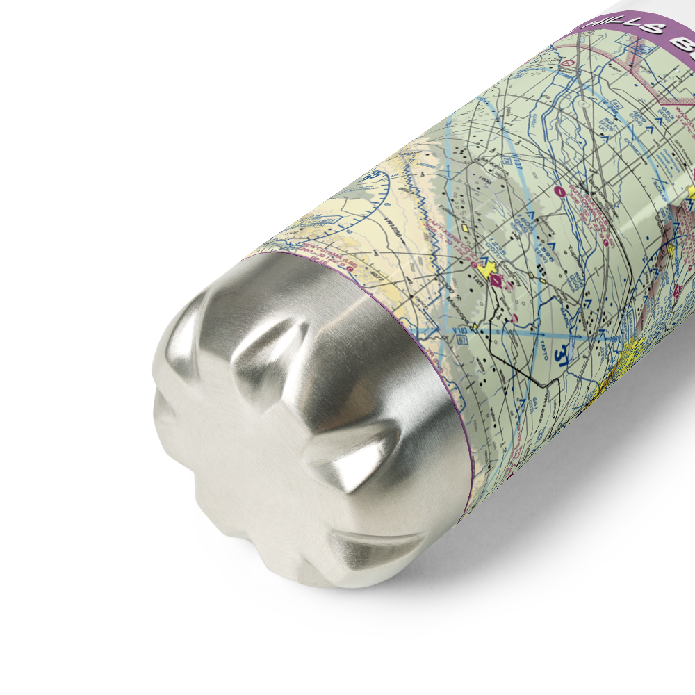 Elk Hills Buttonwillow Airport (L62) VFR Sectional Water Bottle 