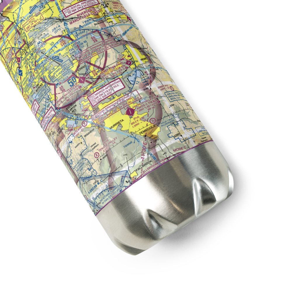 Perris Valley Airport (L65) VFR Sectional Water Bottle 