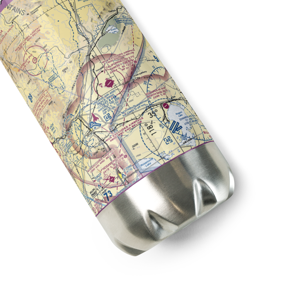 California City Municipal Airport (L71) VFR Sectional Water Bottle 