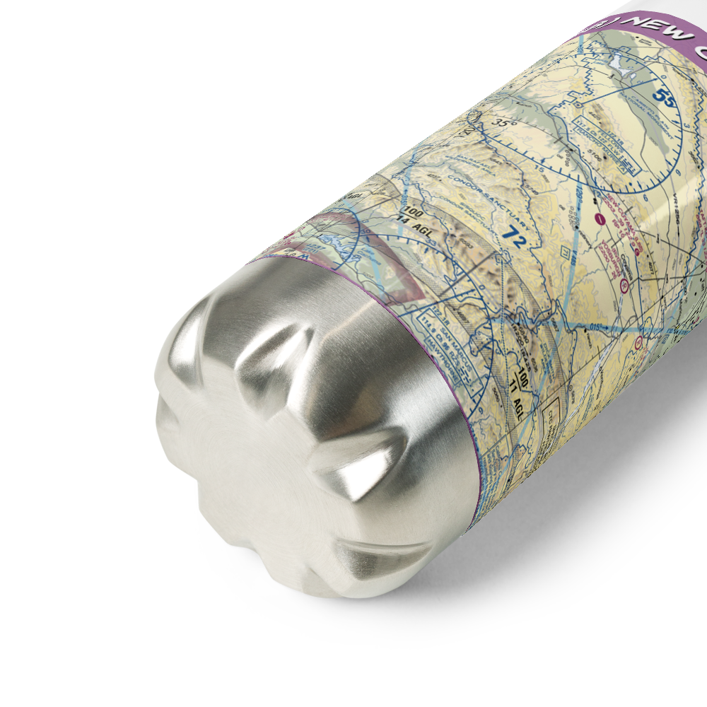 New Cuyama Airport (L88) VFR Sectional Water Bottle 