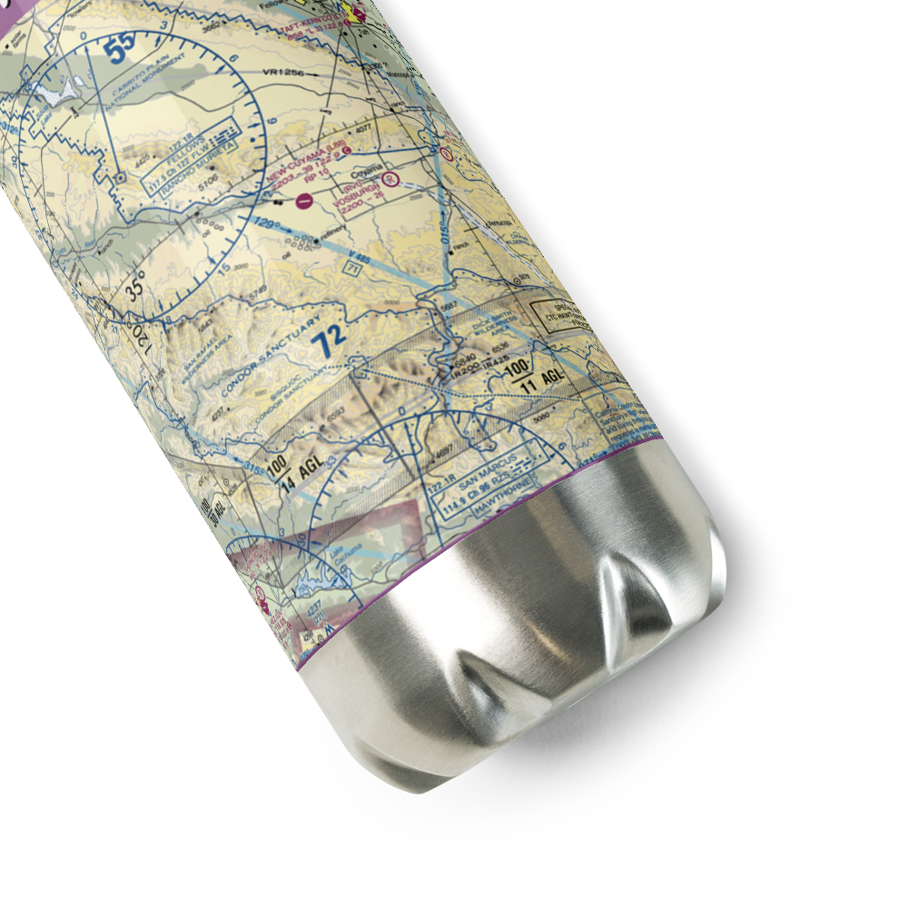 New Cuyama Airport (L88) VFR Sectional Water Bottle 