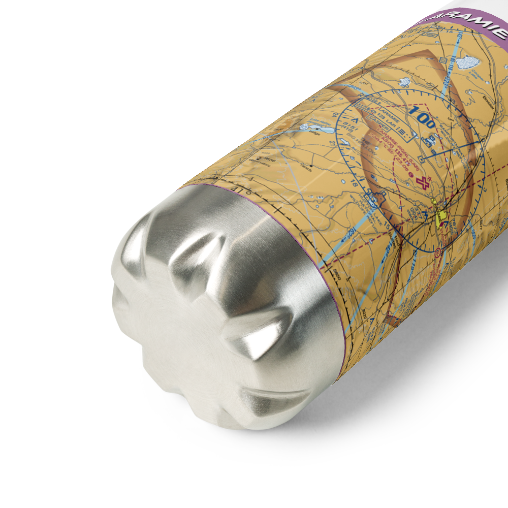 Laramie Regional Airport (LAR) VFR Sectional Water Bottle 