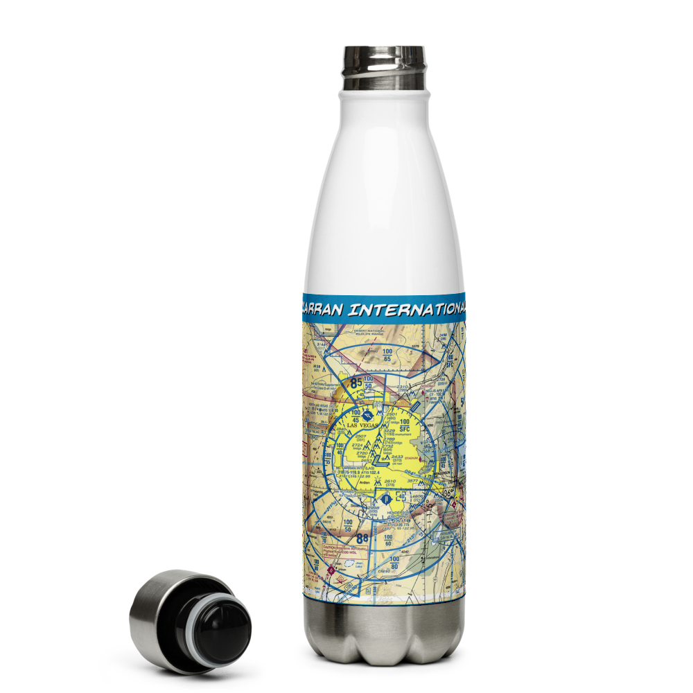 McCarran International Airport (LAS) VFR Sectional Water Bottle 