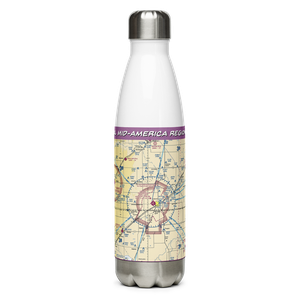 Liberal Mid-America Regional Airport (LBL) VFR Sectional Water Bottle