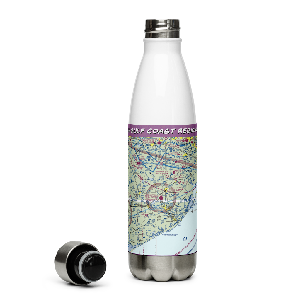 Texas Gulf Coast Regional Airport (LBX) VFR Sectional Water Bottle 