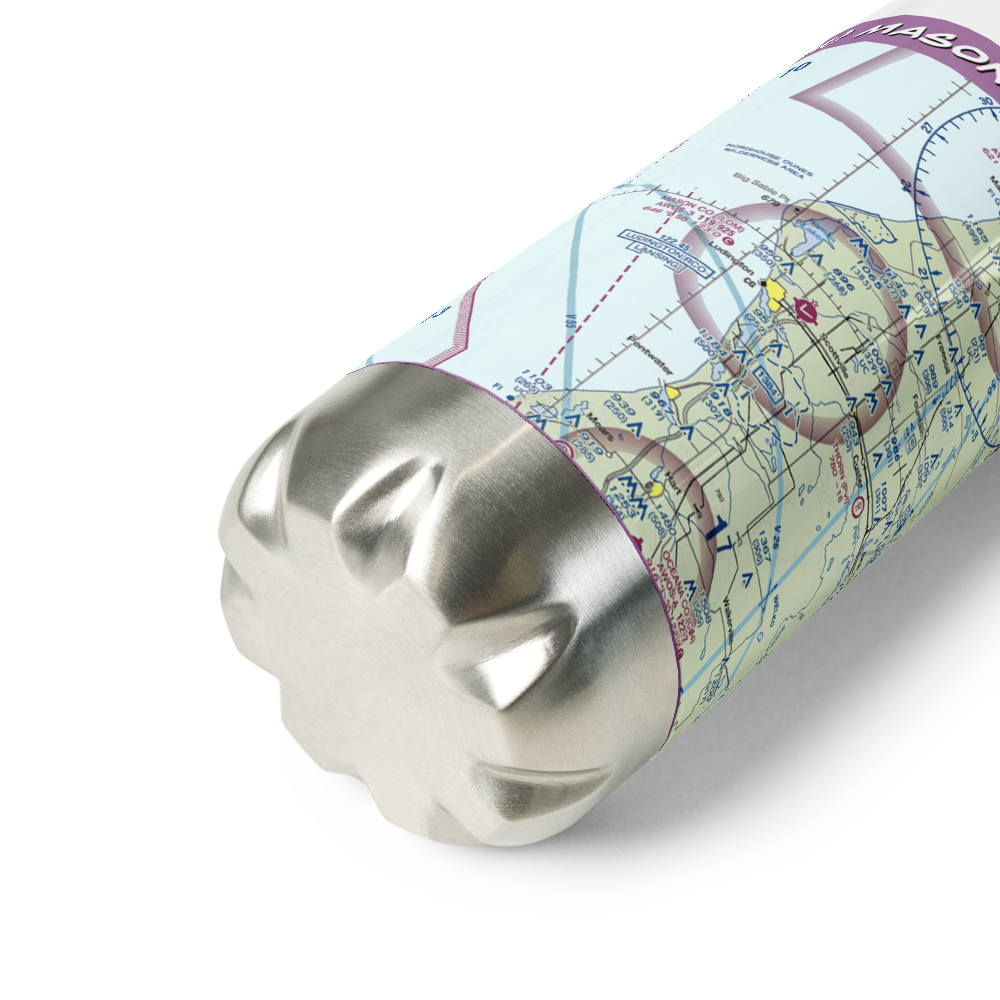 Mason County Airport (LDM) VFR Sectional Water Bottle 