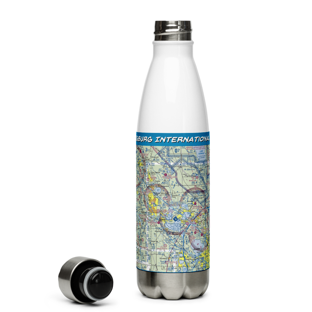 Leesburg International Airport (LEE) VFR Sectional Water Bottle 