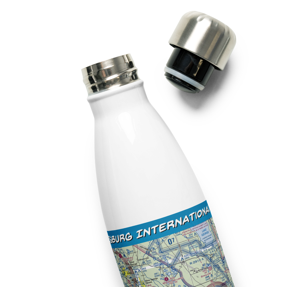 Leesburg International Airport (LEE) VFR Sectional Water Bottle 