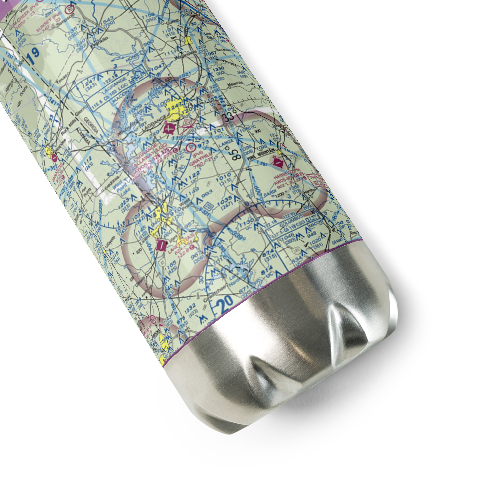 LaGrange Callaway Airport (LGC) VFR Sectional Water Bottle 