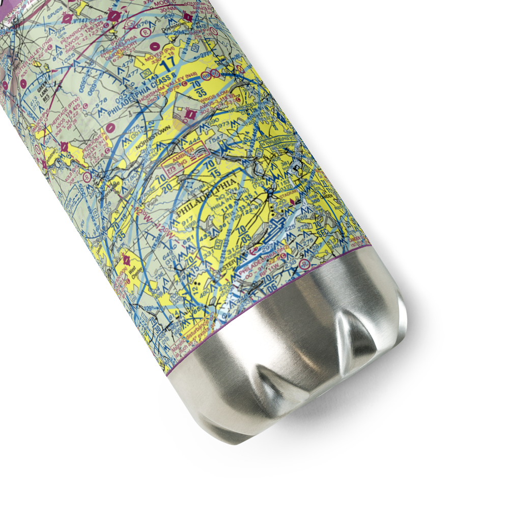 Wings Field (LOM) VFR Sectional Water Bottle 