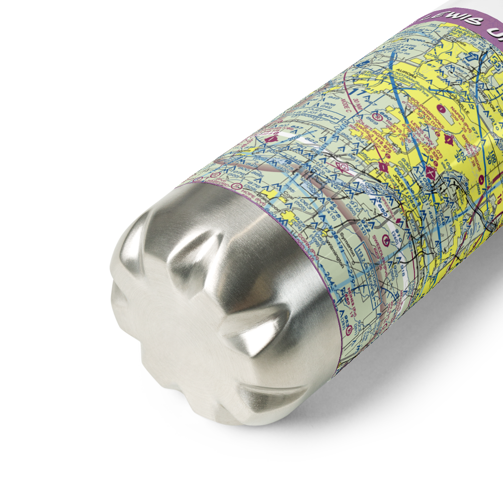 Lewis University Airport (LOT) VFR Sectional Water Bottle 