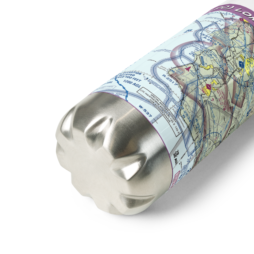 Lompoc Airport (LPC) VFR Sectional Water Bottle 