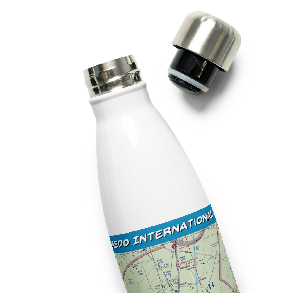 Laredo International Airport (LRD) VFR Sectional Water Bottle 