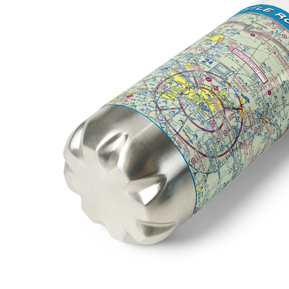 Little Rock Air Force Base (LRF) VFR Sectional Water Bottle 