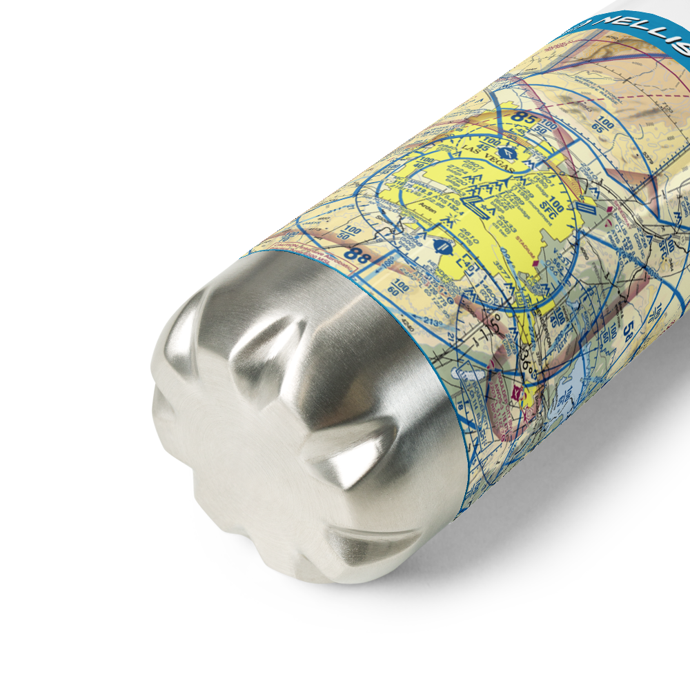 Nellis Air Force Base (LSV) VFR Sectional Water Bottle 