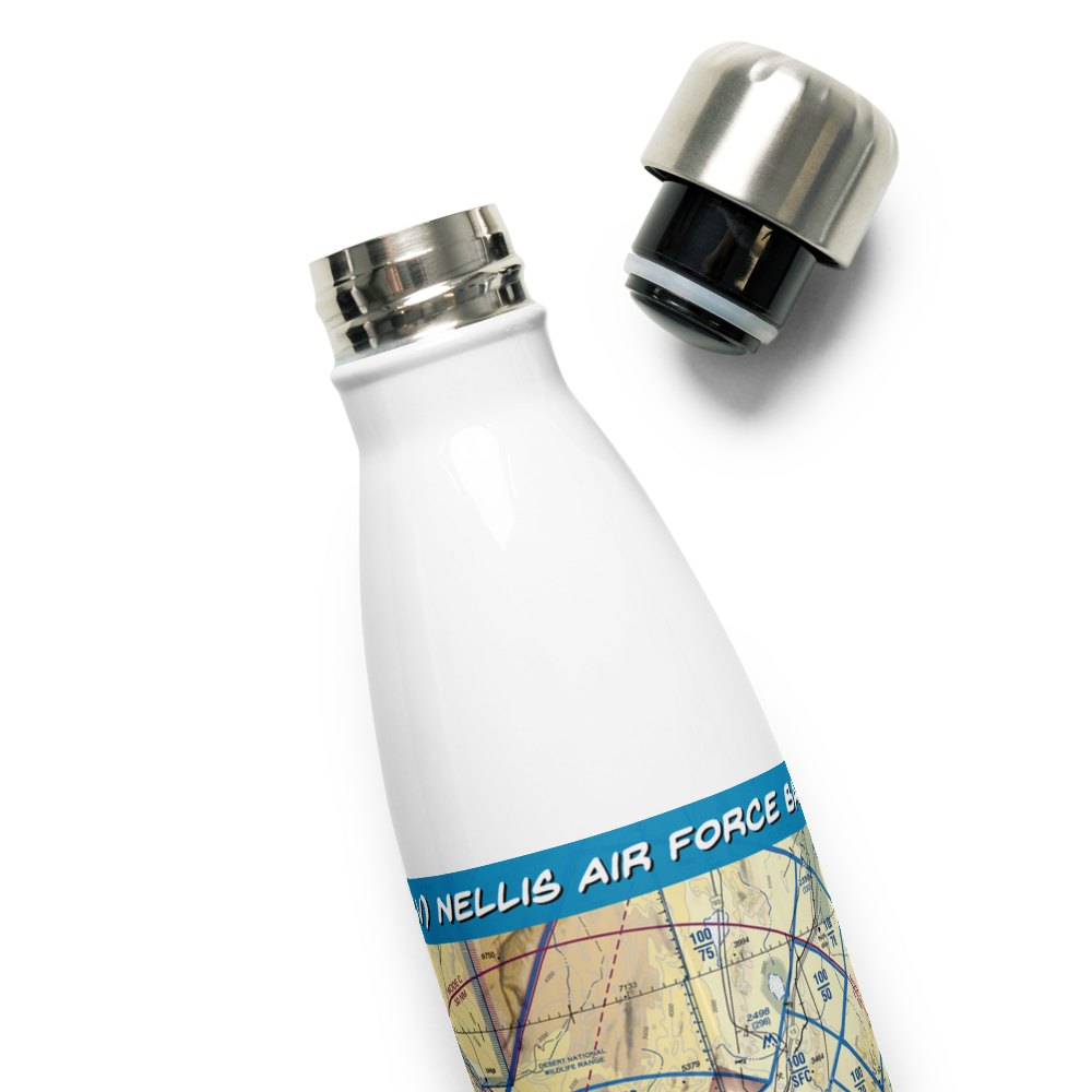 Nellis Air Force Base (LSV) VFR Sectional Water Bottle 