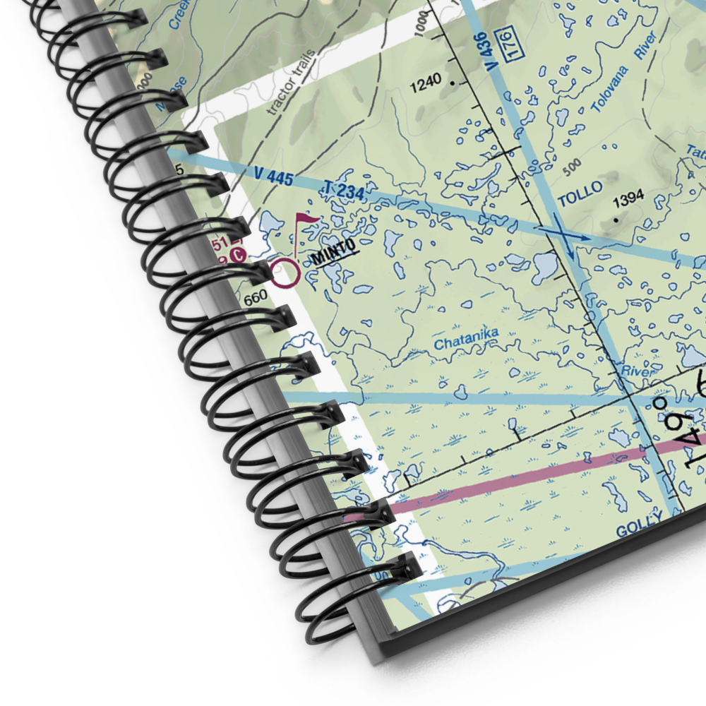 Tolovana Hot Springs Airport (83AK) VFR Sectional Notebook 