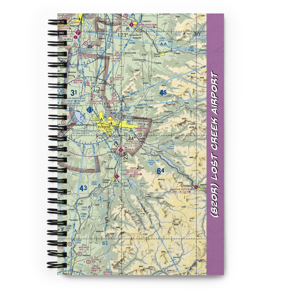 Lost Creek Airport (82OR) VFR Sectional Notebook 
