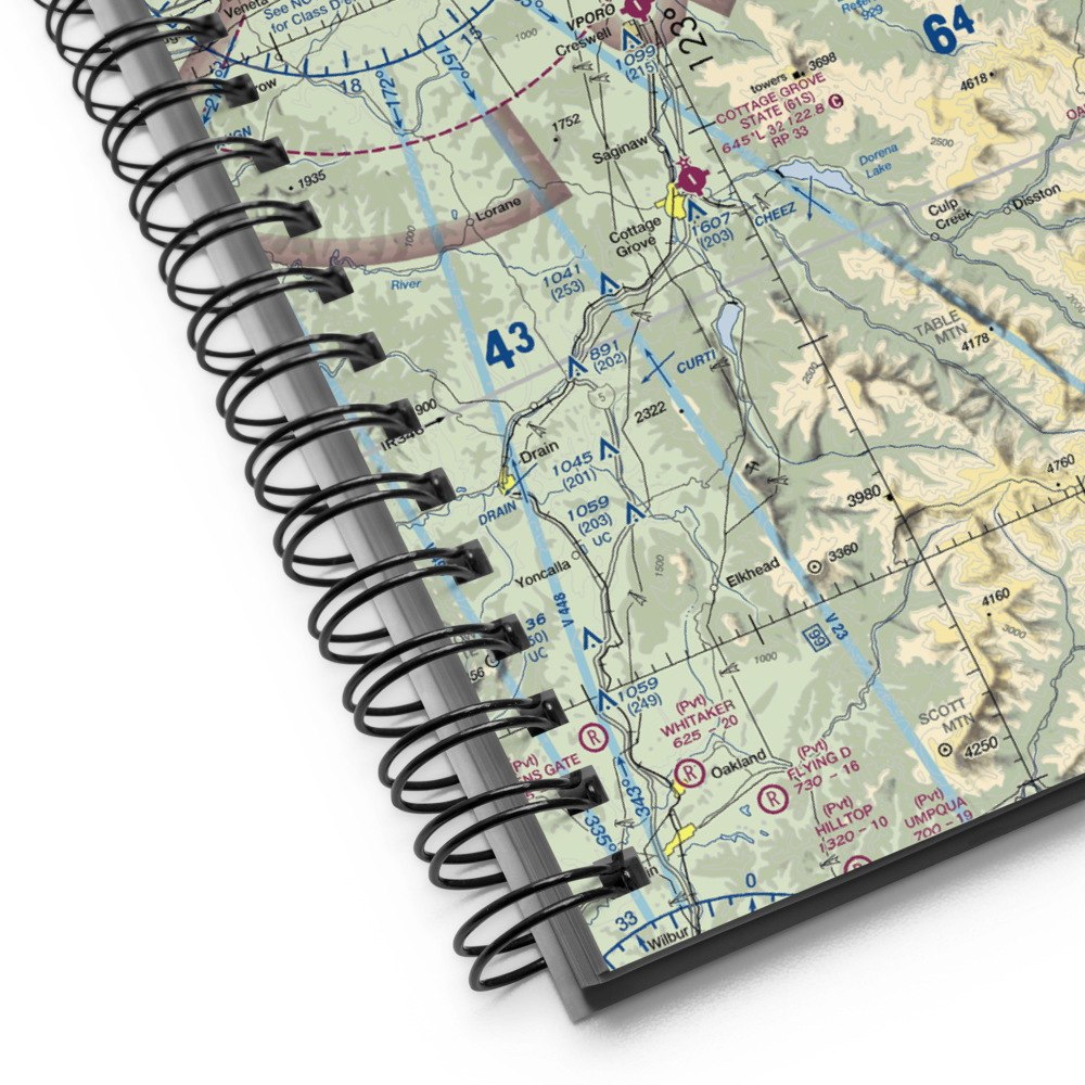 Lost Creek Airport (82OR) VFR Sectional Notebook 