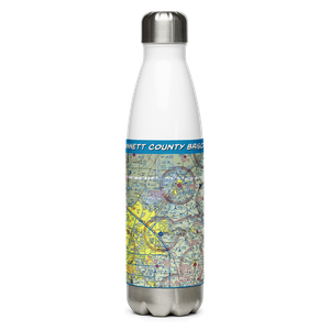 Gwinnett County Briscoe Field (LZU) VFR Sectional Water Bottle
