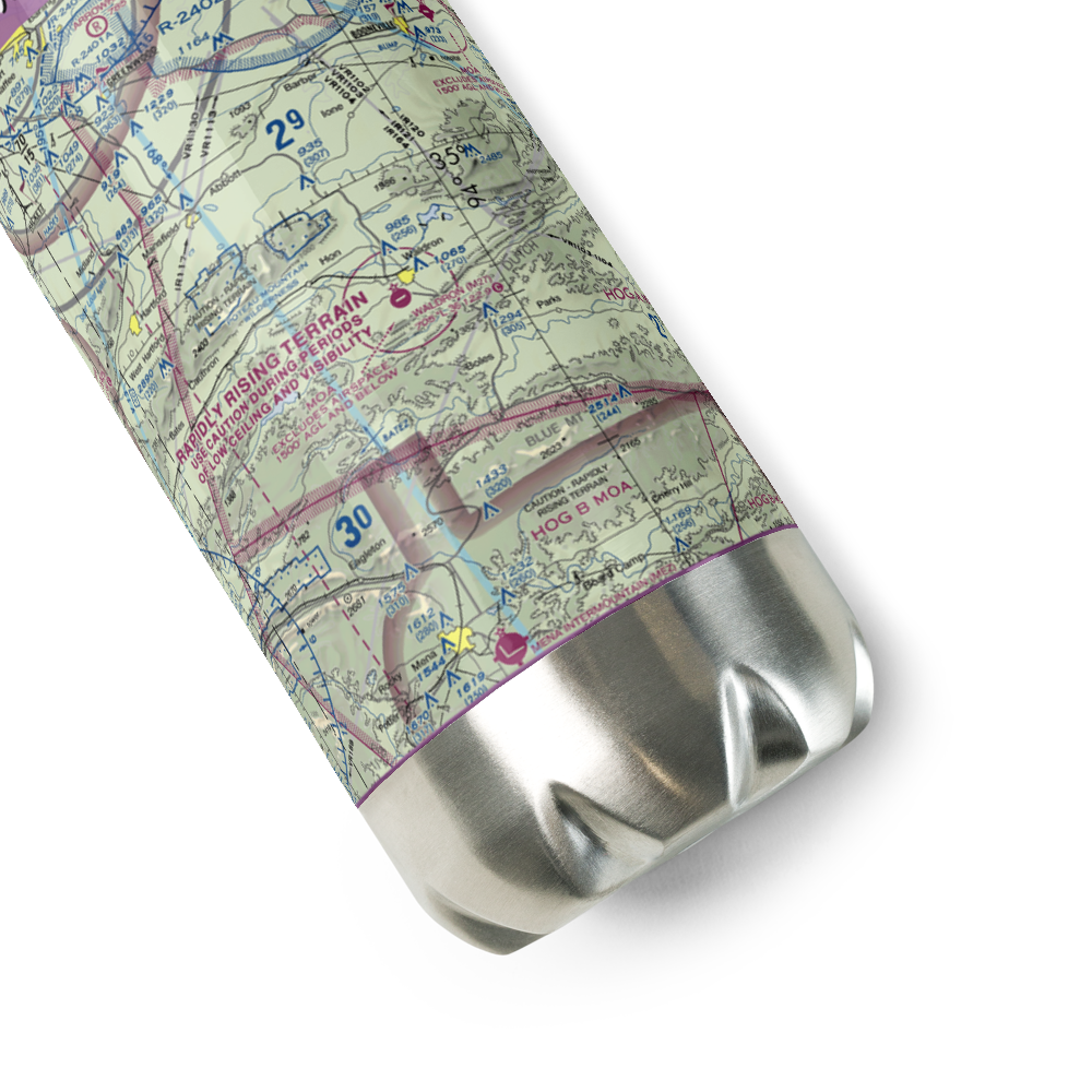 Waldron Municipal Airport (M27) VFR Sectional Water Bottle 