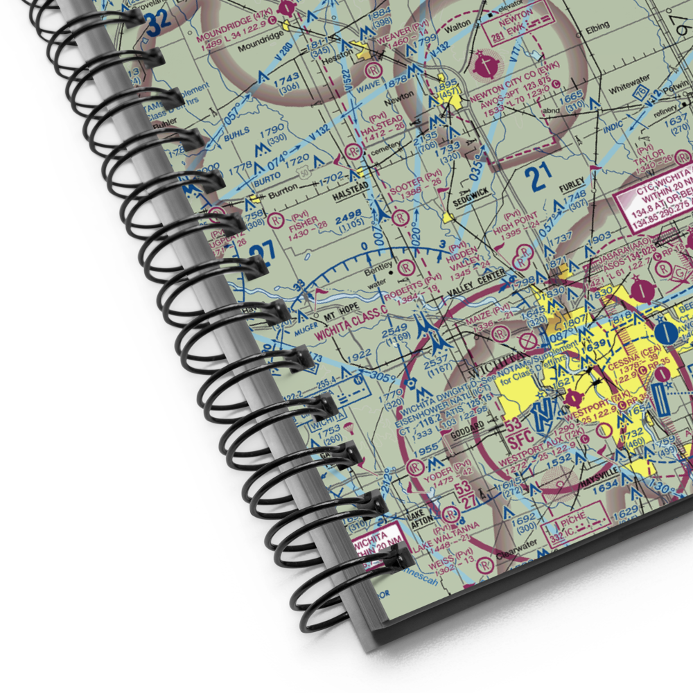 Gilley's Airport (80KS) VFR Sectional Notebook 