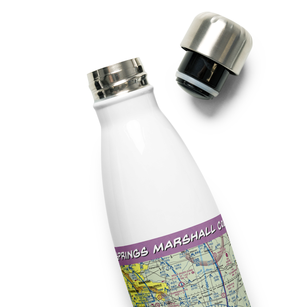 Holly Springs Marshall County Airport (M41) VFR Sectional Water Bottle 