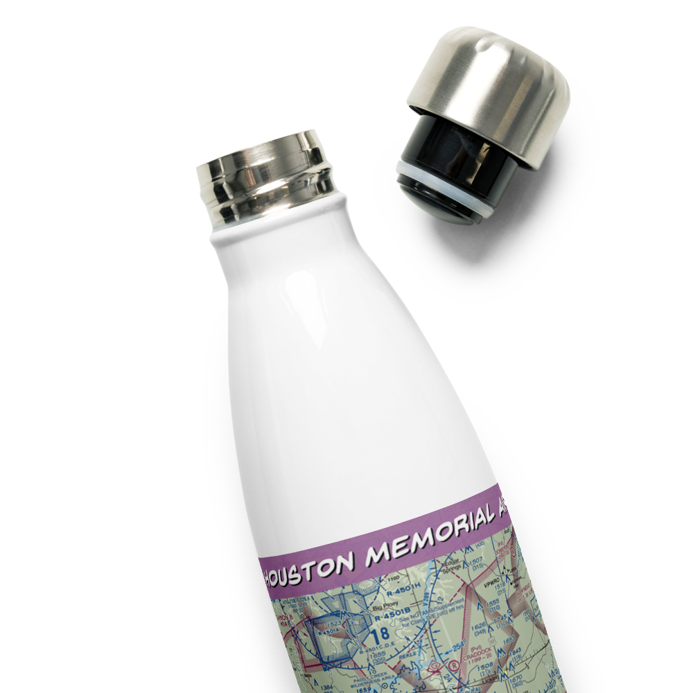 Houston Memorial Airport (M48) VFR Sectional Water Bottle 