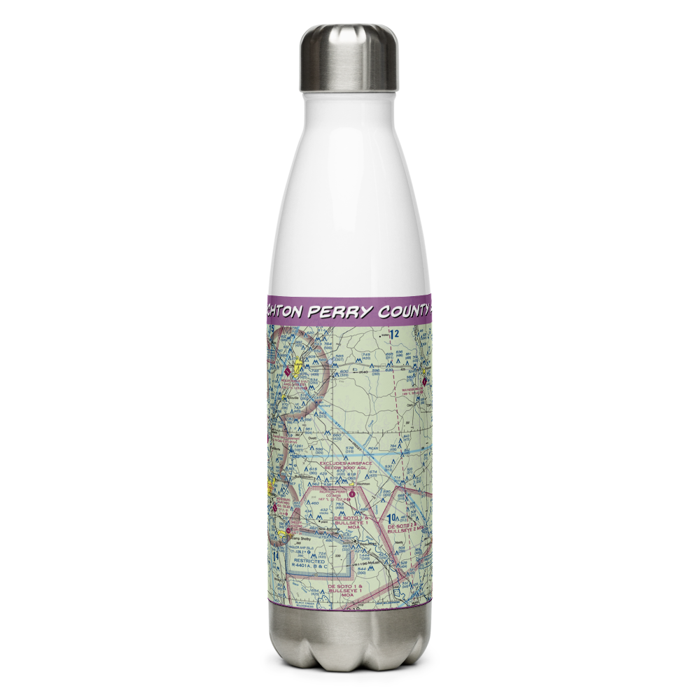Richton Perry County Airport (M59) VFR Sectional Water Bottle 