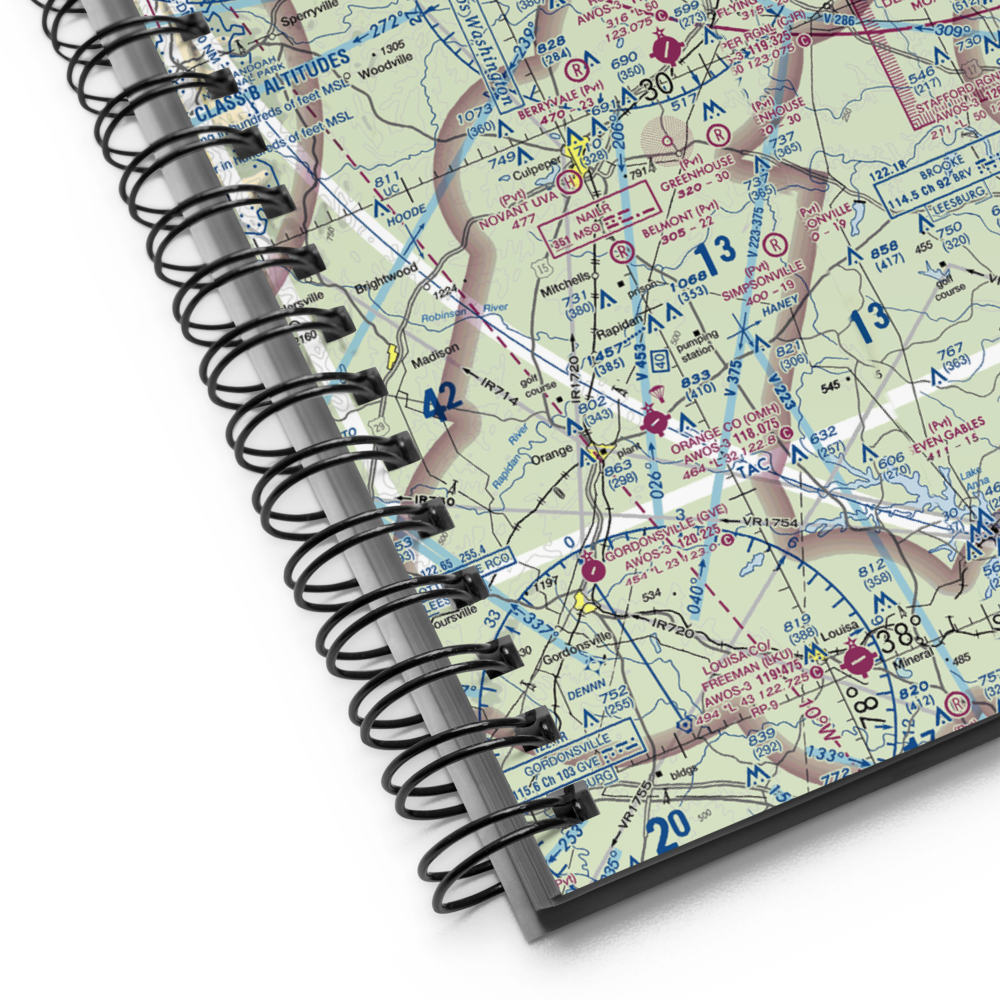 Warrenton Air Park (7VG0) VFR Sectional Notebook 