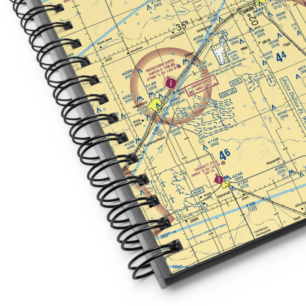 Flying K Airport (7TX8) VFR Sectional Notebook 