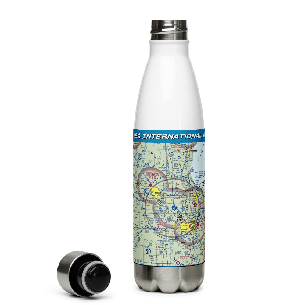 MBS International Airport (MBS) VFR Sectional Water Bottle 